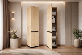 Ντουλάπι Sapphire Δρυς / Ανθρακί DREGOS 45x45x210