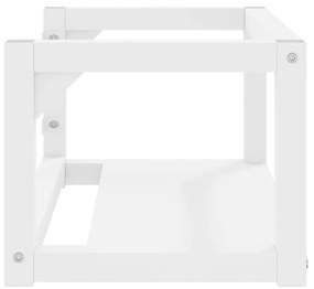 Έπιπλο Μπάνιου Επιτοίχιο Λευκό 59 x 38 x 31 εκ. Σιδερένιο - Λευκό