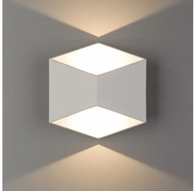Απλίκα Φωτιστικό Τοίχου 2xLED 5W IP54 3000K Triangles Nowodvorski-8143-Λευκό 8143