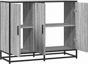 vidaXL Sideboard Grey Sonoma 94x35x76 cm Ξύλινη κατασκευή
