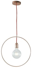Φωτιστικό Οροφής Frida I-FRIDA/S40 1xE27 Φ40cm 120cm Gold-Pink Luce Ambiente Design Metal