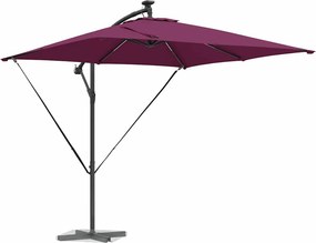 vidaXL Ομπρέλα ηλίου Βεραμάν Κόκκινο 249 x 249 x 250 εκ.