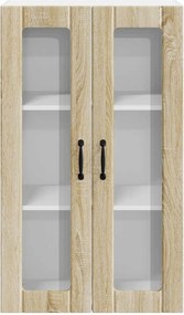 vidaXL Ραφιέρα τοίχου LUCCA Sonoma Δρυς 60 x 31 x 100 εκ.