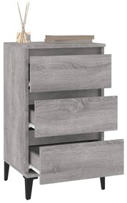 vidaXL Κομοδίνο Γκρι Sonoma 40x35x70 εκ. από Επεξεργασμένο Ξύλο