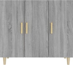 vidaXL Ντουλάπι Γκρι Sonoma 90 x 34 x 80 εκ. από Επεξεργασμένο Ξύλο