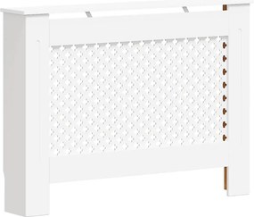 vidaXL Καλύμματα Καλοριφέρ 2 τεμ. Λευκά 112 x 19 x 81,5 εκ. από MDF