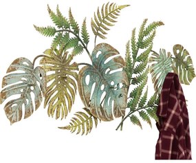 Κρεμάστρα Τοίχου Κλαδιά Μεταλλική Πράσινη - Κόκκινο