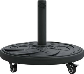 vidaXL Βάση ομπρέλας Art Deco Μαύρο Ø 45 x 39,5 εκ Σίδερο