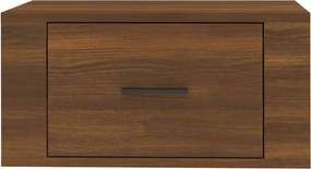 vidaXL Κομοδίνο Επιτοίχιο Καφέ Δρυς 50x36x25 εκ.
