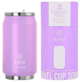 ESTIA ΘΕΡΜΟΣ TRAVEL CUP SAVE THE AEGEAN 300ml LAVENDER PURPLE