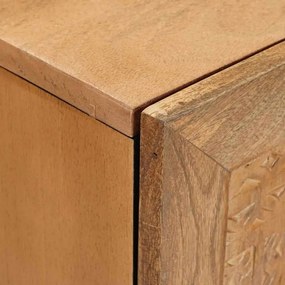 vidaXL Ντουλάπι TV Ανοιχτό καφέ 105 x 33 x 46 εκ Μασίφ ξύλο μάνγκο