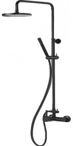 La Torre New Tech Black Matt Μπαταρία Nτους 2 Eξόδων με Kολώνα, Aνακλινόμενη Κεφαλή, Tηλέφωνο, Στήριγμα 12065-400
