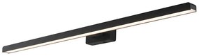 Φωτιστικό Τοίχου - Απλίκα Lancer LED-W-LANCER NERO 17W Led 75x9x4cm Black Intec Aluminium