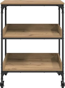 vidaXL Καρότσι Κουζίνας Artisan Oak 60 x 41 x 80.5 εκ.