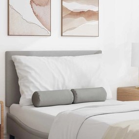 vidaXL Μαξιλάρια Στήριγμα 2 pcs Σκίουρος Γκρί Ø 15 x 40 εκ ύφασμα