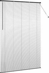 vidaXL Βενετσιάνικες Ρόδες Μαύρο 220 x 140 cm Αλουμίνιο