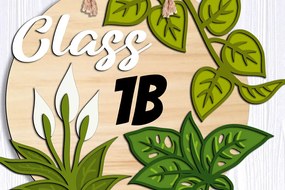 Σετ των 2 Intra απο ξύλο plywood 3mm-4mm πάχος - Κρεμάστρα πόρτας δασκάλου τάξης Δίασταση 20x20 cm INTRAFABR-103441338