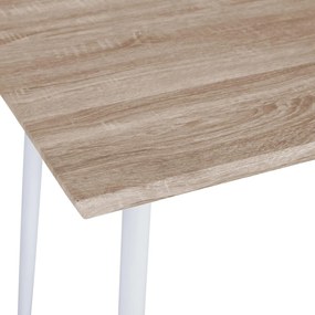 Τραπέζι Τραπεζαρίας PALOMA με Λευκά πόδια Sonoma 120x70x76,5 εκ. 120x70x76.5 εκ.