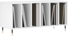 vidaXL Έπιπλο Δίσκων Λευκό 100 x 38 x 48 εκ. από Επεξεργασμένο Ξύλο