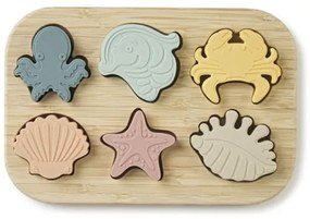 Ξύλινο Παζλ Με 6 Σφηνώματα Saro Sea Life 3330