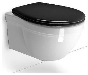 GSI Classic 871200NC Λεκάνη Κρεμαστή 55cm με μαύρο κάλυμμα βακελίτη Soft Close αποσπώμενο