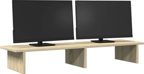 vidaXL Βάση Οθόνης Sonoma Δρυς 100x27x15 εκ. από Επεξ. Ξύλο