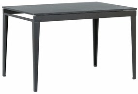 Τραπέζι Berwyn 1315, Μαύρο, 77x80x120cm, 25 kg, Επιμήκυνση, Ινοσανίδες μέσης πυκνότητας, Μέταλλο | Epipla1.gr