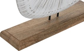 Διακοσμητική Φιγούρα Home ESPRIT Λευκό Καφέ Σύγχρονη 30 x 8 x 34 cm