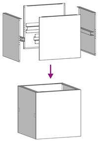 vidaXL Ζαρντινιέρα 40x40x40 εκ. από Γαλβανισμένο Ατσάλι