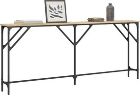 vidaXL Τραπέζι Κονσόλα Sonoma Δρυς 180x23x75 εκ. Επεξεργασμένο Ξύλο