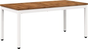 vidaXL Τραπεζάκι σαλονιού Φυσικό και Λευκό 50 x 100,5 x 45 εκ.