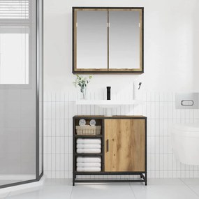 vidaXL Σετ Επίπλων Μπάνιου 2 pcs Artisan Oak Επεξεργασμένο ξύλο