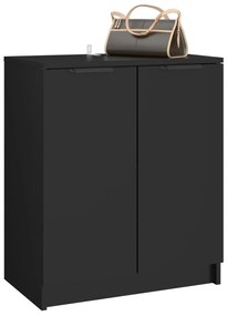 vidaXL Παπουτσοθήκη Μαύρη 59 x 35 x 70 εκ. από Επεξεργασμένο Ξύλο