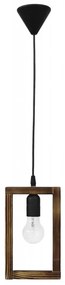 Φωτιστικό Οροφής Sam 31-1260 95x15cm E27 Brown-Black Wood