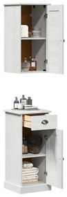 vidaXL Σετ Επίπλων Μπάνιου VIGO 2 pcs Καφέ και Λευκό 37 x 34 x 80 εκ