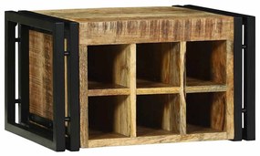 vidaXL Ράφι Κρασιού 2 pcs 46 x 35 x 27,5 εκ. Στερεό ξύλο μάνγκο