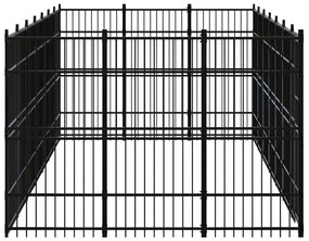 Κλουβί Σκύλου Εξωτερικού Χώρου 19,35 μ² από Ατσάλι - Μαύρο