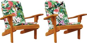 vidaXL Μαξιλάρια Καρέκλας Adirondack 2 τεμ. Πολύχρωμα Ύφασμα Oxford
