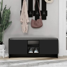 Παπουτσοθήκη Zulla Megapap χρώμα μαύρο 110x37x43εκ.