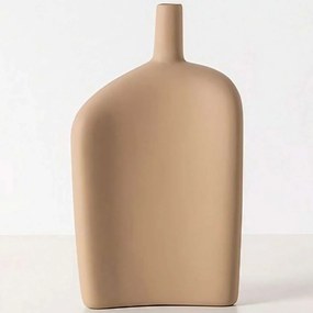 Βάζο 963DNL1257 15x6x27cm Light Brown Aberto Design Ceramic