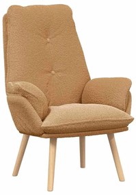vidaXL Χαλαρωτική Πολυθρόνα Μπεζ 69 x 74 x 93 εκ. ύφασμα