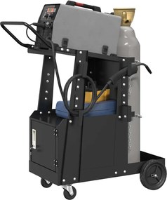 vidaXL Καρότσι συγκόλλησης Μαύρο 91 x 47 x 96 εκ Ατσάλι