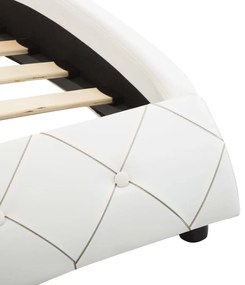 vidaXL Πλαίσιο Κρεβατιού Λευκό 140 x 200 εκ. από Συνθετικό Δέρμα