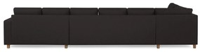 Γωνιακός Καναπές Scandinavian Choice C163, Ανθρακί, Δρυς, 407x199x80cm, Πόδια: Ξύλο | Epipla1.gr