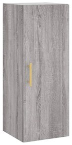 vidaXL Μπουφές Sonoma Γκρι 34,5 x 34 x 180 εκ. από Επεξεργασμένο Ξύλο