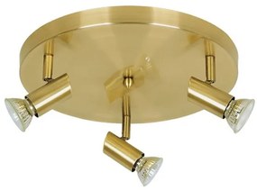 Σποτ Φωτιστικό Οροφής 3XGU10 μεταλλικό 9075-3Φ Inlight-9075-3Φ-Οξυντέ-Μπρονζέ 9075-3Φ-Οξυντέ