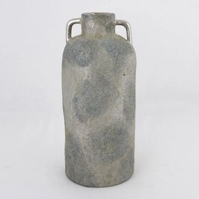 Βάζο Κεραμικό 752-20385 13,5x13,5x30cm Grey-Silver Estheti Home Ceramic
