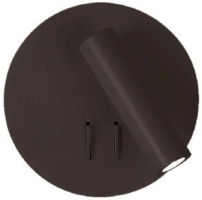 Φωτιστικό Τοίχου-Απλίκα Moby 4188201 Φ15x11cm Led 700lm 6W Black Viokef