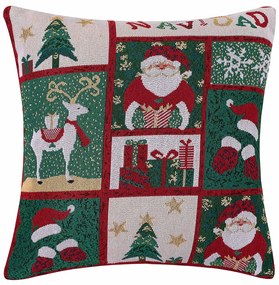 Χριστουγεννιάτικη Μαξιλαροθήκη (45x45) Silk Fashion W351-126