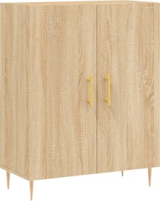 vidaXL Ντουλάπι Sonoma Δρυς 69,5 x 34 x 90 εκ. από Επεξεργασμένο Ξύλο
